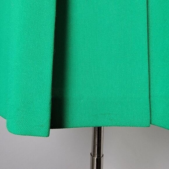 Vintage 80s/90s Green High Waist Pleated Mini Tennis Skirt Size 14 - Picture 9 of 10